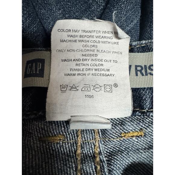 Gap Jeans Womens Size 10 Y2K Ultra Low Rise Wide Leg Flare Sustainable Quality - Picture 7 of 8